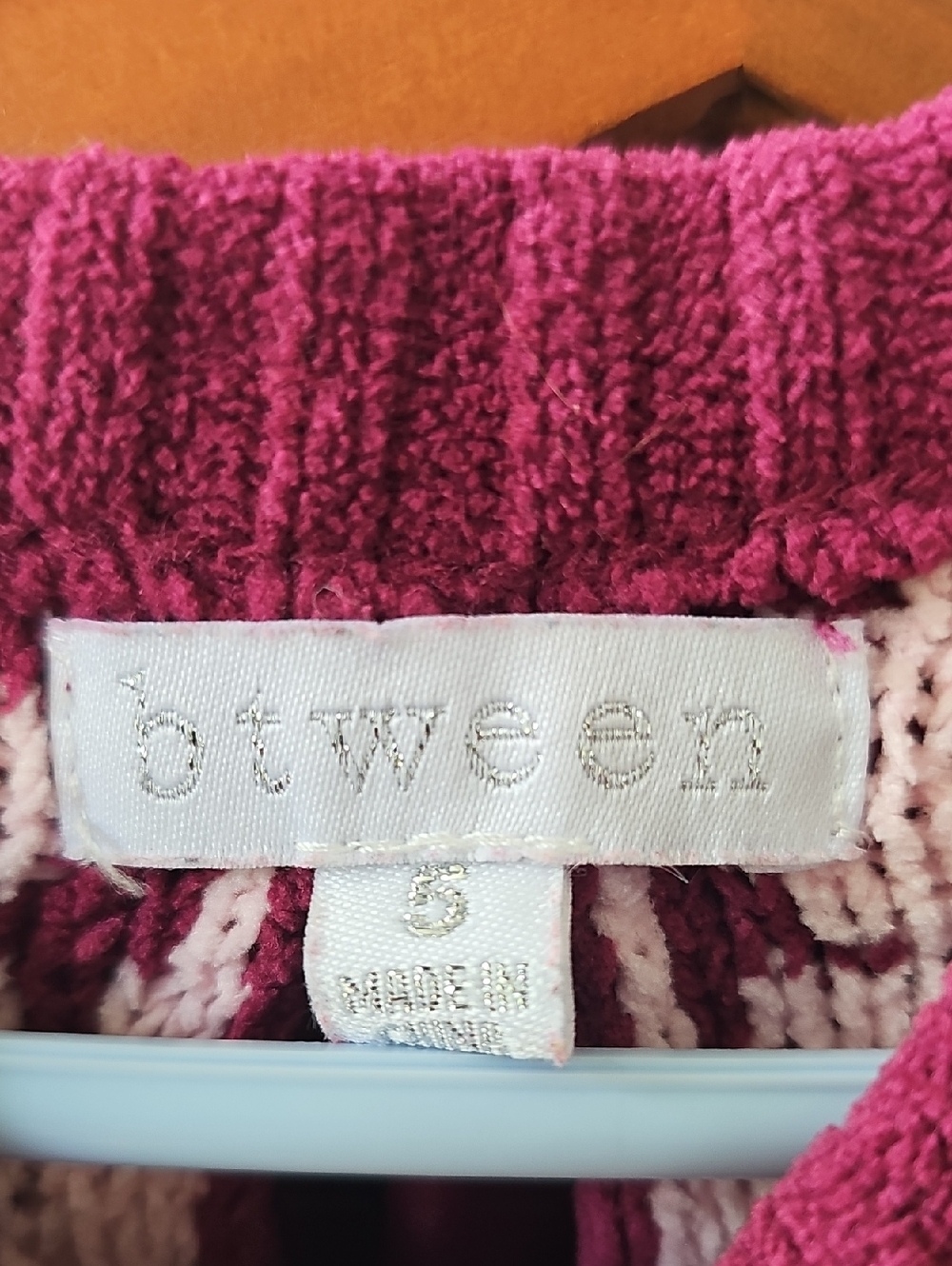 btween Pink Berry Knit Sweater & Ribbed Pants Set - Picture 2 of 10